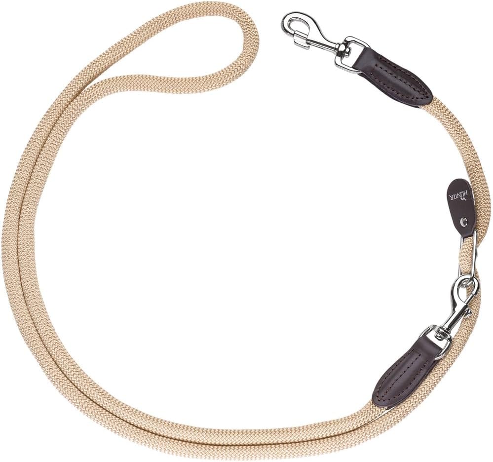 HUNTER FREESTYLE Vario-Leine für Hunde, robust, wetterfest, 1,0 x 200 cm, beige beige 1,0 x 200 cm,