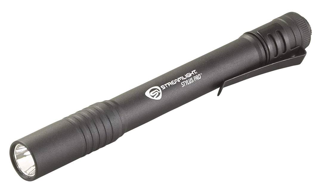 Streamlight 66118 Stylus Pro 100-Lumen LED Stiftleuchte mit Holster, Schwarz, Schwarz