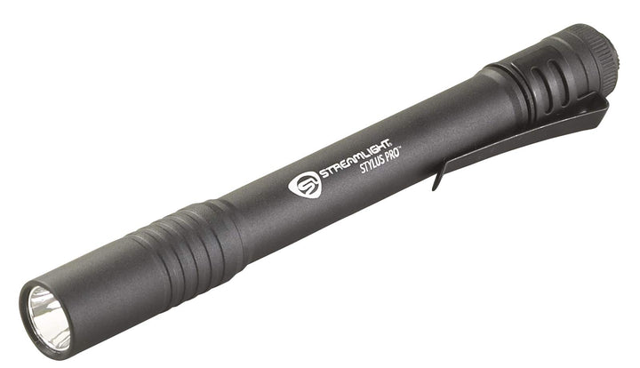 Streamlight 66118 Stylus Pro 100-Lumen LED Stiftleuchte mit Holster, Schwarz, Schwarz