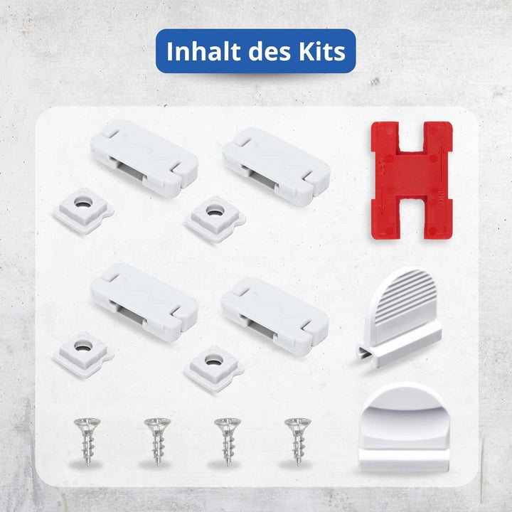 DECOOR Plissee Faltrollo nach mass Breite 120-160 cm Höhe 120-219 cm 24 Farben Rollo für Fenster und