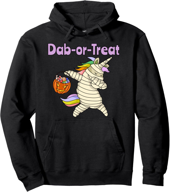 Halloween abtupfen oder die Mumie Einhorn behandeln Pullover Hoodie