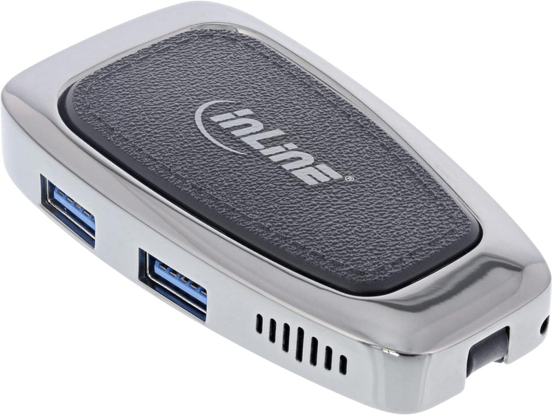 InLine® Multifunktions-Hub USB 3.2 Gen.2 USB Typ-C (2X USB-A 10Gb/s + 1xHDMI 4K@60Hz + 1x USB-C 10Gb