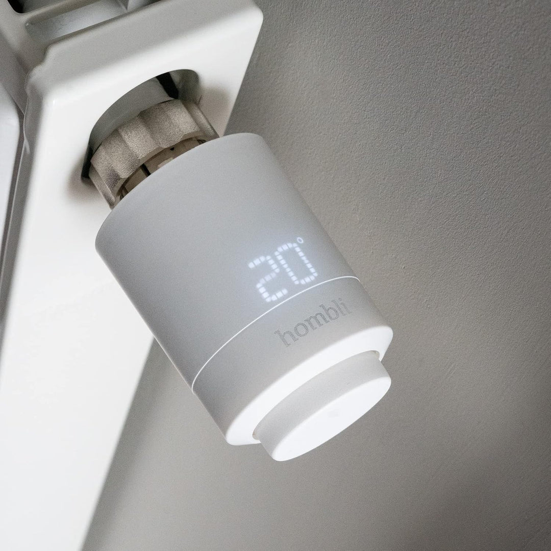 Hombli Smartes Heizkörperthermostat Starter Kit mit App-Funktion | Heizungsthermostat mit Sprachsteu