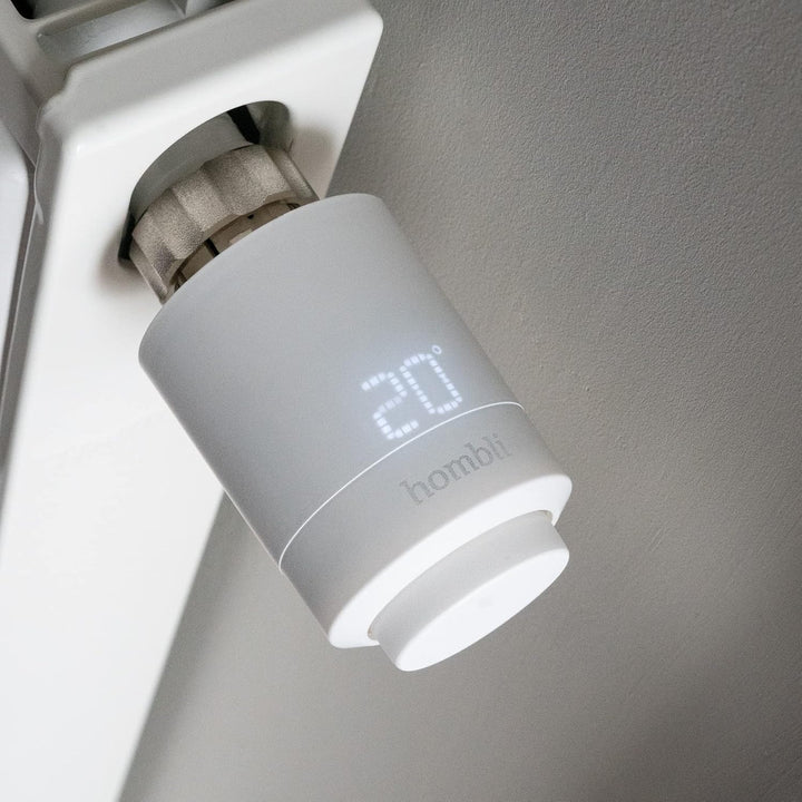 Hombli Smartes Heizkörperthermostat Starter Kit mit App-Funktion | Heizungsthermostat mit Sprachsteu