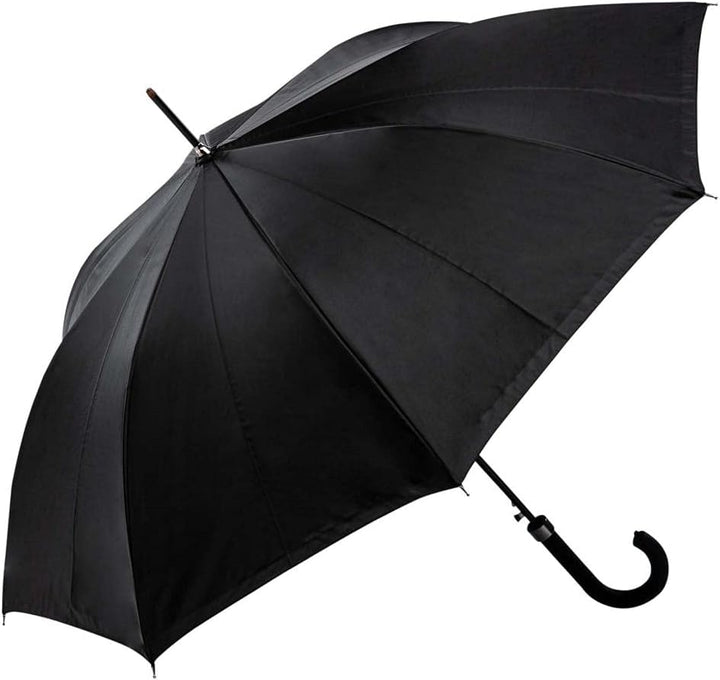 LUCKYWEATHER Regenschirm Stockschirm Damen Motiv Frau mit Sonnenschirm Auf-Automatik Double Layer I