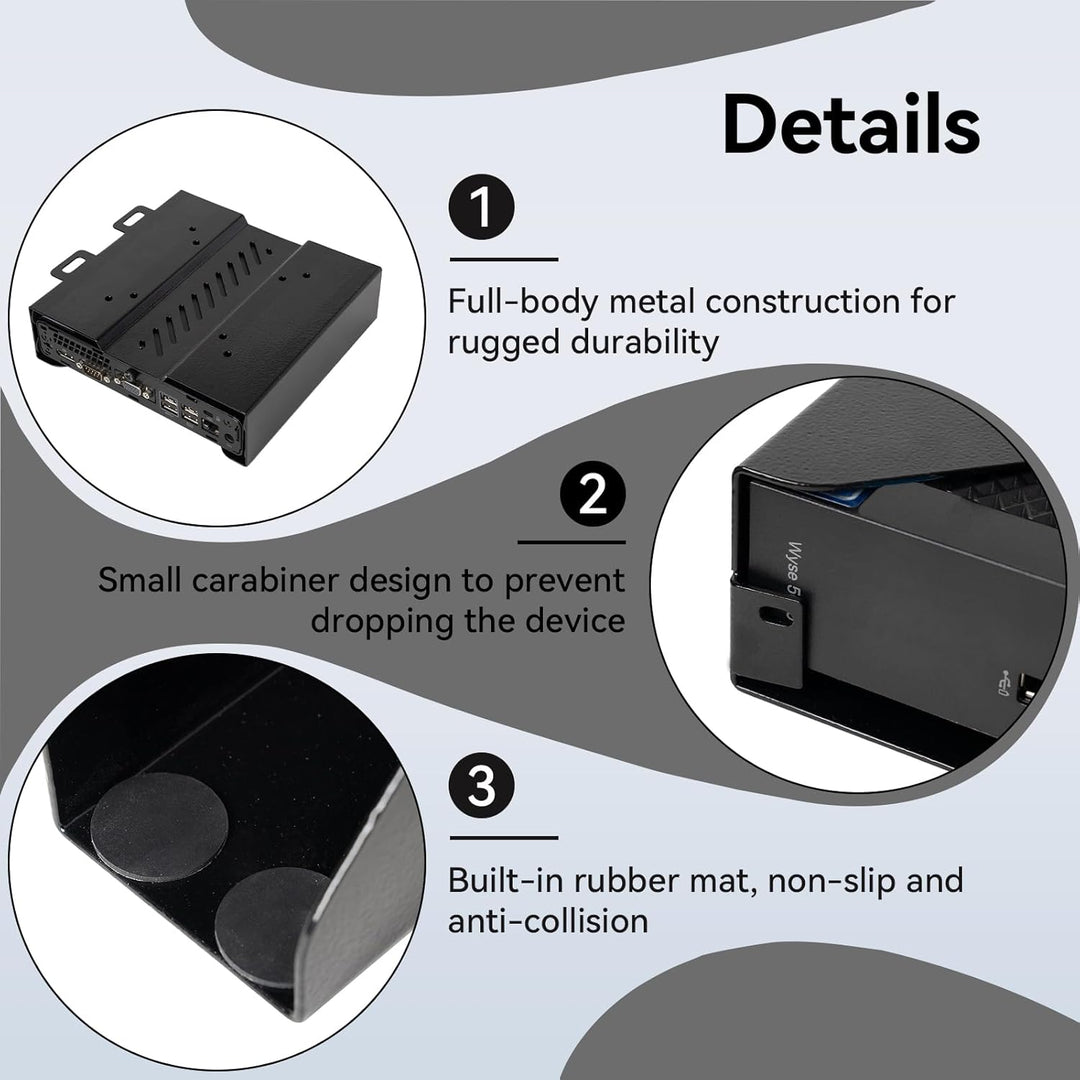 Shinar Metall halter Kompatibel mit Dell Mini-PC-Halterung Montagebügel Form Factor Gehäuse, VESA-Ha