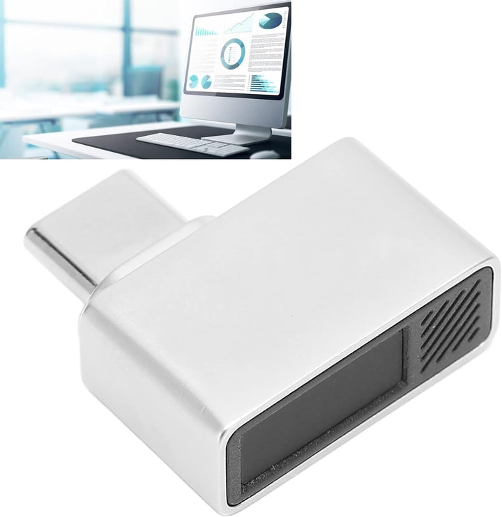 USB-Fingerabdruckleser für Windows 10, 0,5S 360°-Erkennung Typ C Hallo Fingerabdruckscanner, Fingera