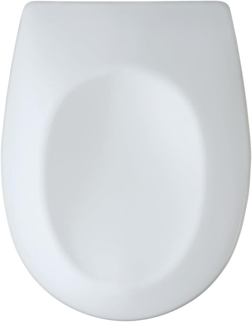 WENKO Varoni Wc Sitz mit Absenkautomatik [Einfache Montage] Klodeckel mit Absenkautomatik in weiss [