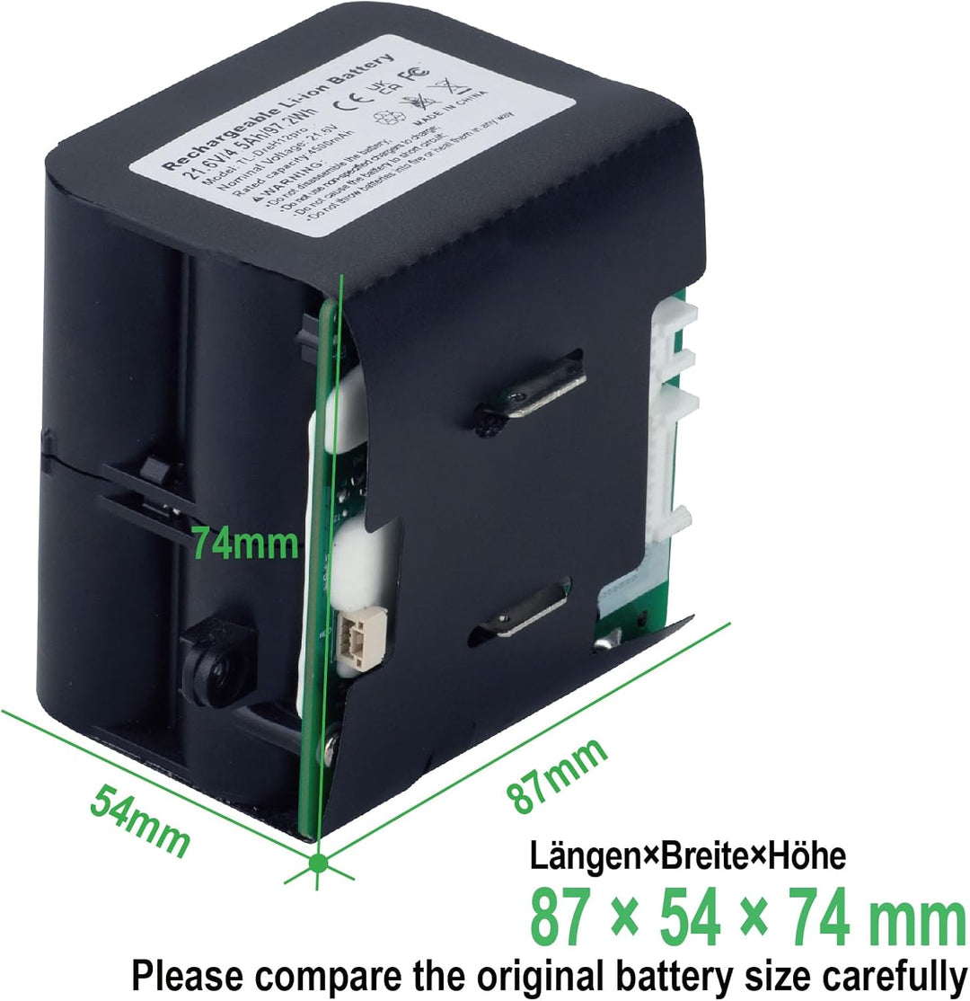Ersatz Für Xiaomi Dreame H12pro Schnurloser Schrubber Ersatzakku 21,6V 4500mAh Li-Ion