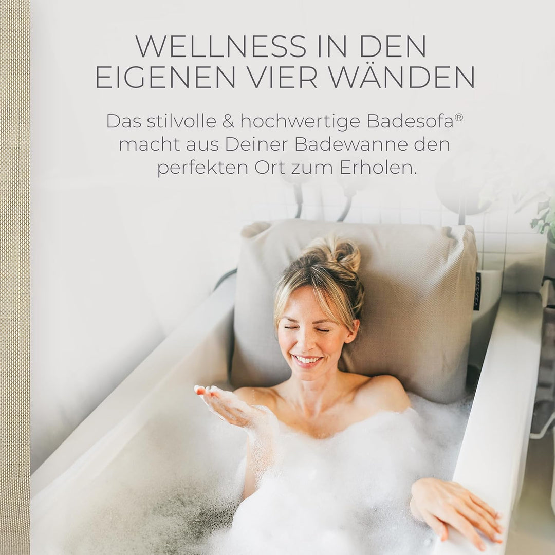 BADESOFA® Badewannen-Kissen S | Premium-Qualität | Bequemes Wannen-Kissen | Schnelltrocknend | Made