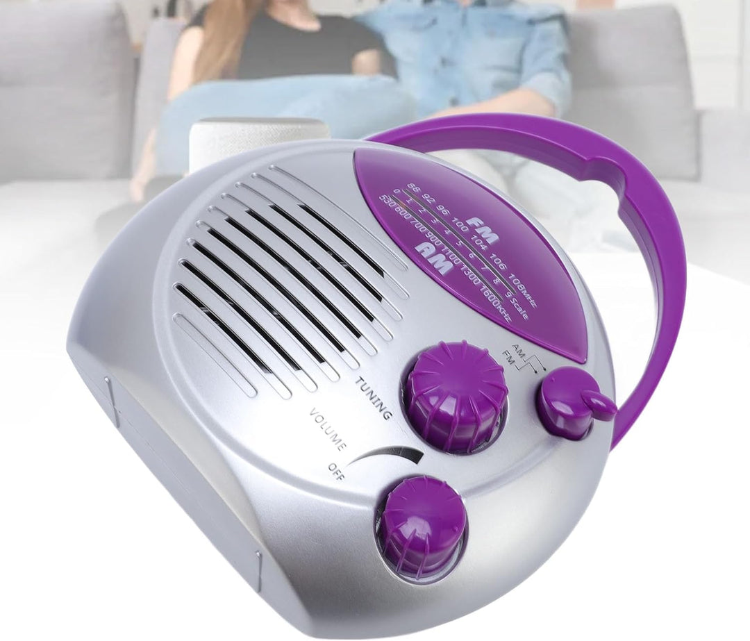 Duschradio, Wasserdicht Tragbares AM FM Radio, Batteriebetriebenes Badezimmerradio für Zuhause, Whir