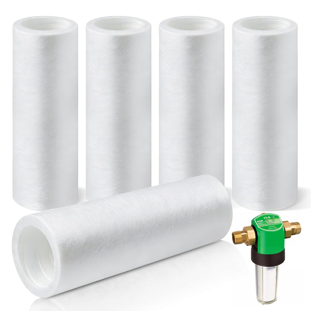 5 Stück Ersatzfilter für Grünbeck Wasserfilter FS 1, 80 µm Feinfiltration | Water Filter Ohne Schutz