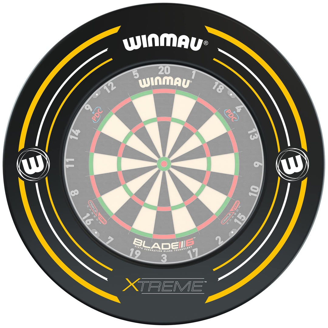 Winmau Xtreme2 Dartscheibe Surround Suitable for All Winmau Bristle Dartboards, Standard Schwarz