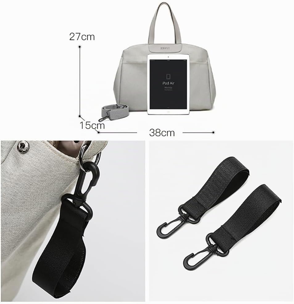 Wickeltasche Kinderwagen Damen Wasserdicht, mit 2 Kinderwagen Haken &amp; Isoliertasche, Elegante Wickel