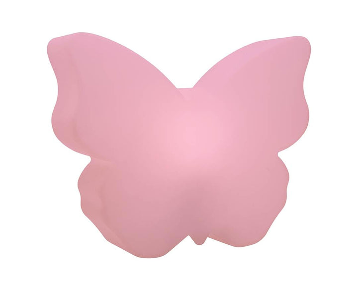 8 seasons design Shining Butterfly Solar LED Deko-Lampe Schmetterling 40 cm (rosa), inkl. Solarmodul