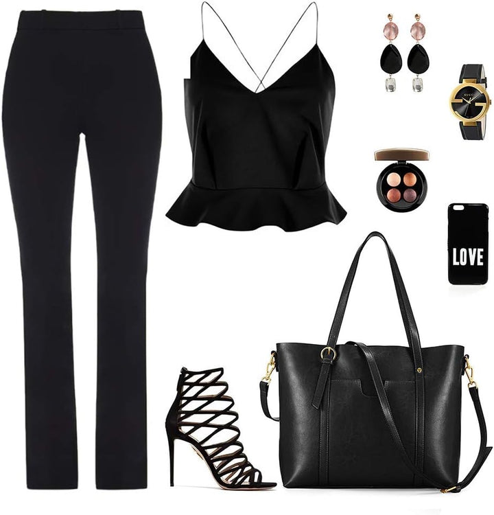 Kattee Leder-Satchel-Geldbörsen und Handtaschen für Damen, Top-Griff-Schulter-Geldbörsen-Tote-Hobo-T