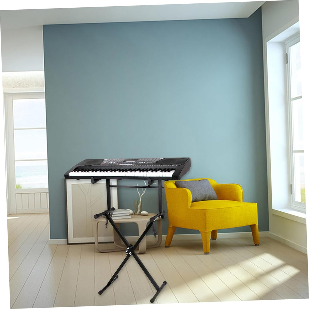 HEALLILY Keyboard Stand Klaviertastaturständer Universal Iron Art Elektrische Orgel Klavierständer T