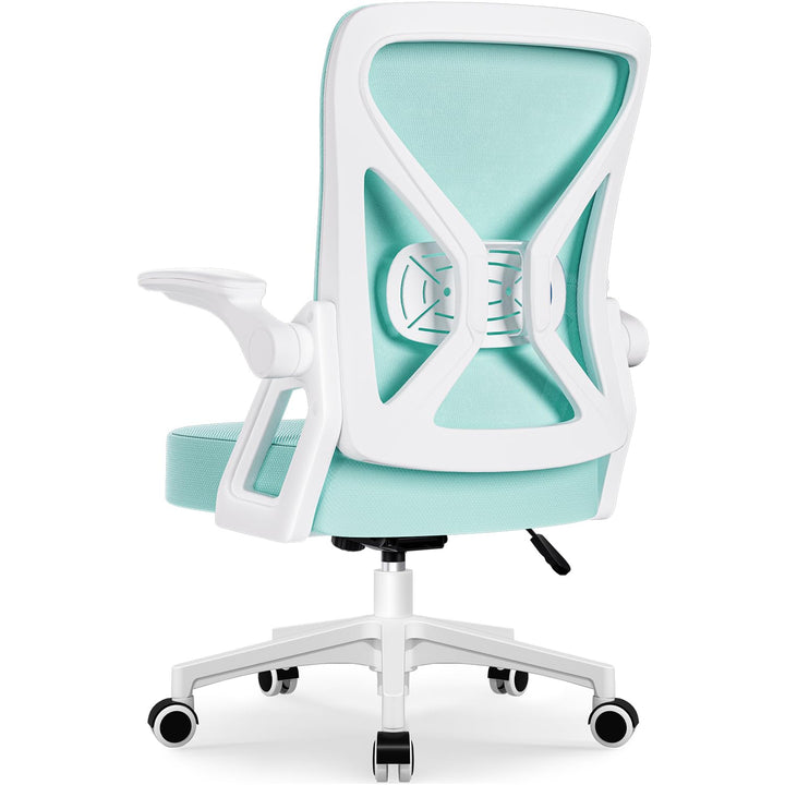 Airchros Bürostuhl mit Hochklappbaren Armlehnen, Bürostuhl Ergonomisch mit Einstellbarer Lendenstütz