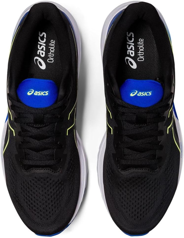 ASICS GT 1000 12 Mann Laufschuhe Blau Orange, Black Glow Yellow