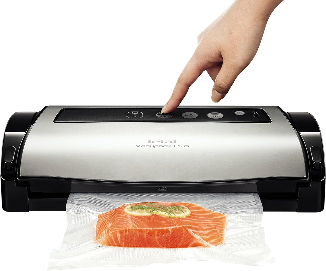 Tefal Folienschweissgerät Plus – verpackungsfirmen, 130 W Leistung, Inox, grau