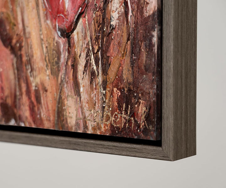 YS-Art Abstrakt Acryl Gemälde auf Leinwand April handgemalt Wandbilder Wohnzimmer modern Wohndekor B