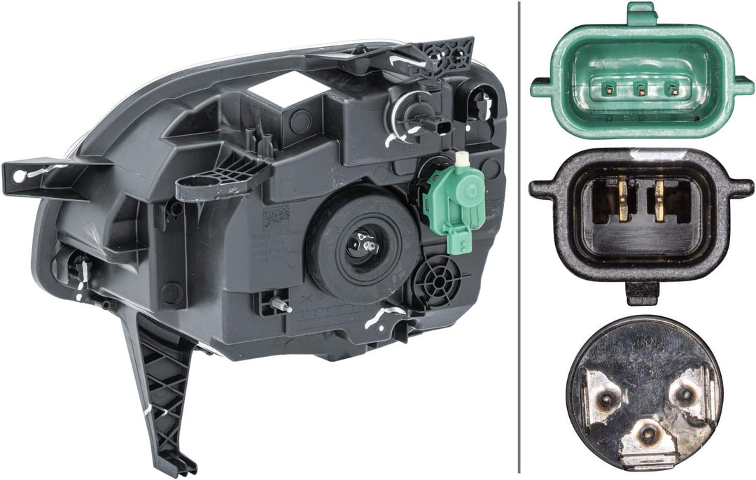 HELLA 1LD 011 561-041 Halogen-Hauptscheinwerfer für Linksverkehr - vorne rechts, rechts