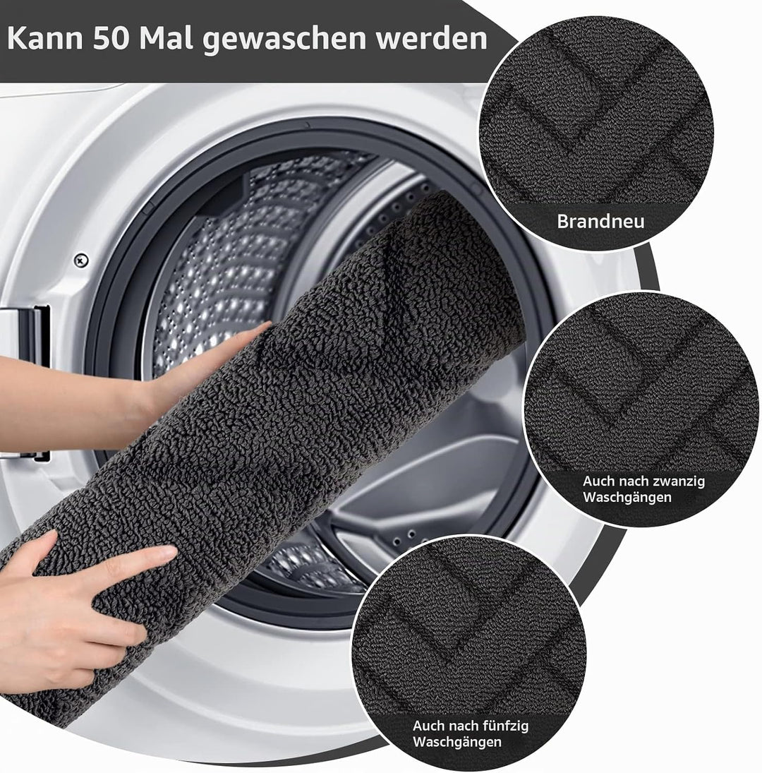Biscpro Innen Fussmatte 50 x 120 cm, Schmutzfangmatte rutschfest Fussmatte Innen Waschbar Eingangste