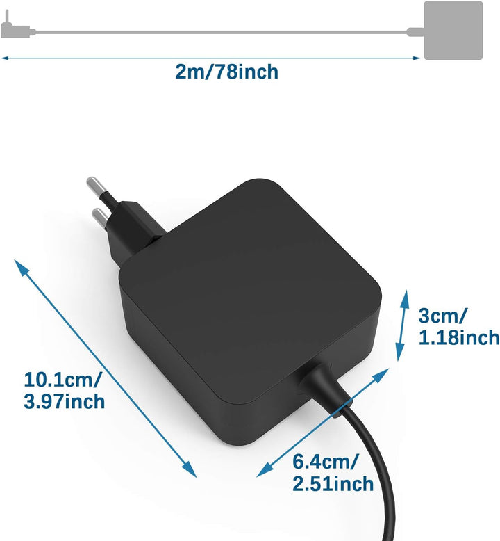 45W Laptop Adapter Ladegerät für ASUS UX303UA UX305LA UX305CA UX310U UX310 UX330U UX360CA UX360UA UX