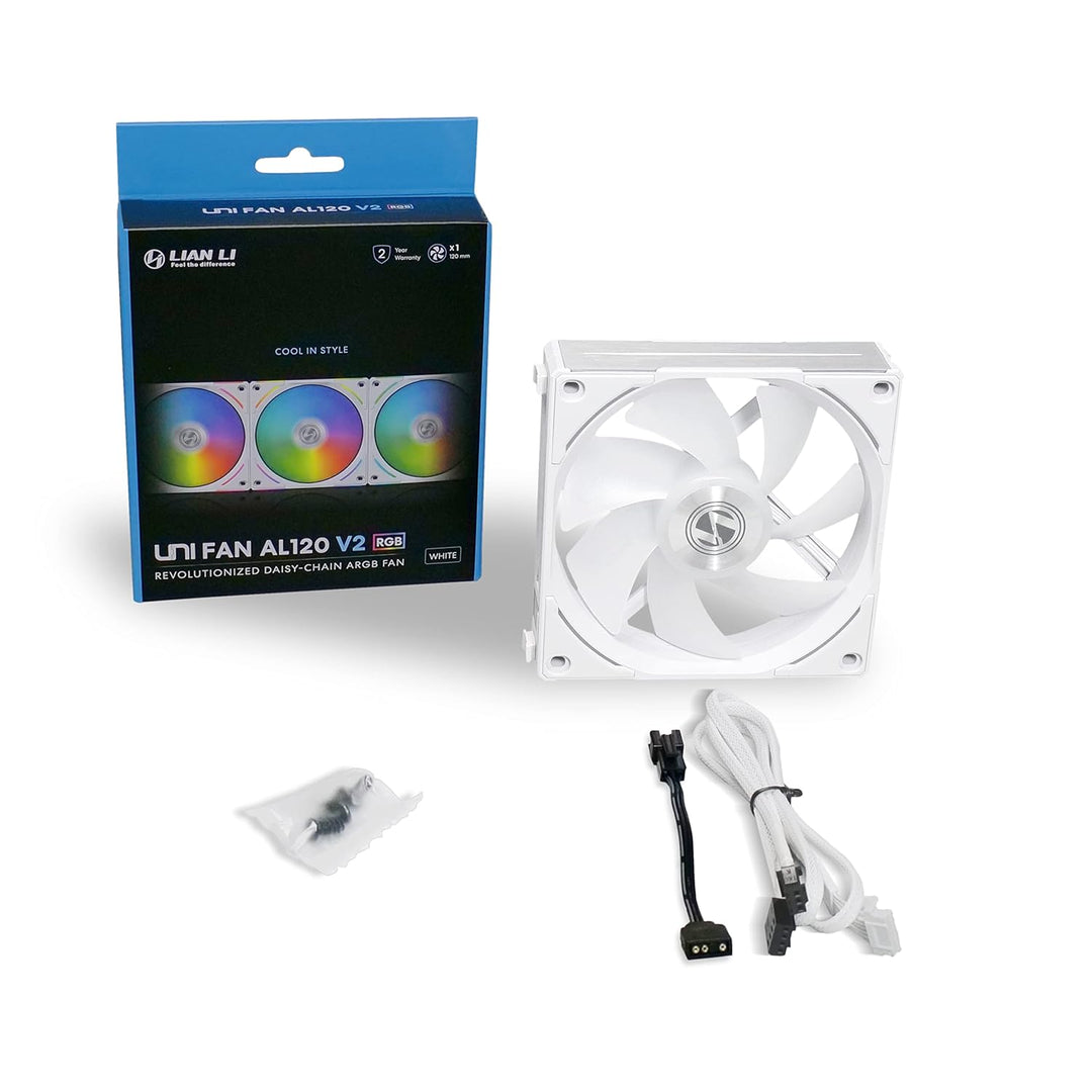 Lian Li PC Lüfter 120mm “AL120 V2” 3er Pack - Lüfter PC für optimale Kühlung - RGB Lüfter 120mm - PC