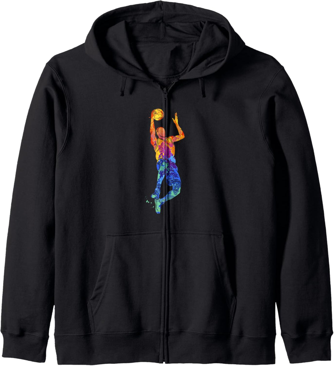 Dunking Basketball Spieler Korbleger Sport Grafik Kapuzenjacke