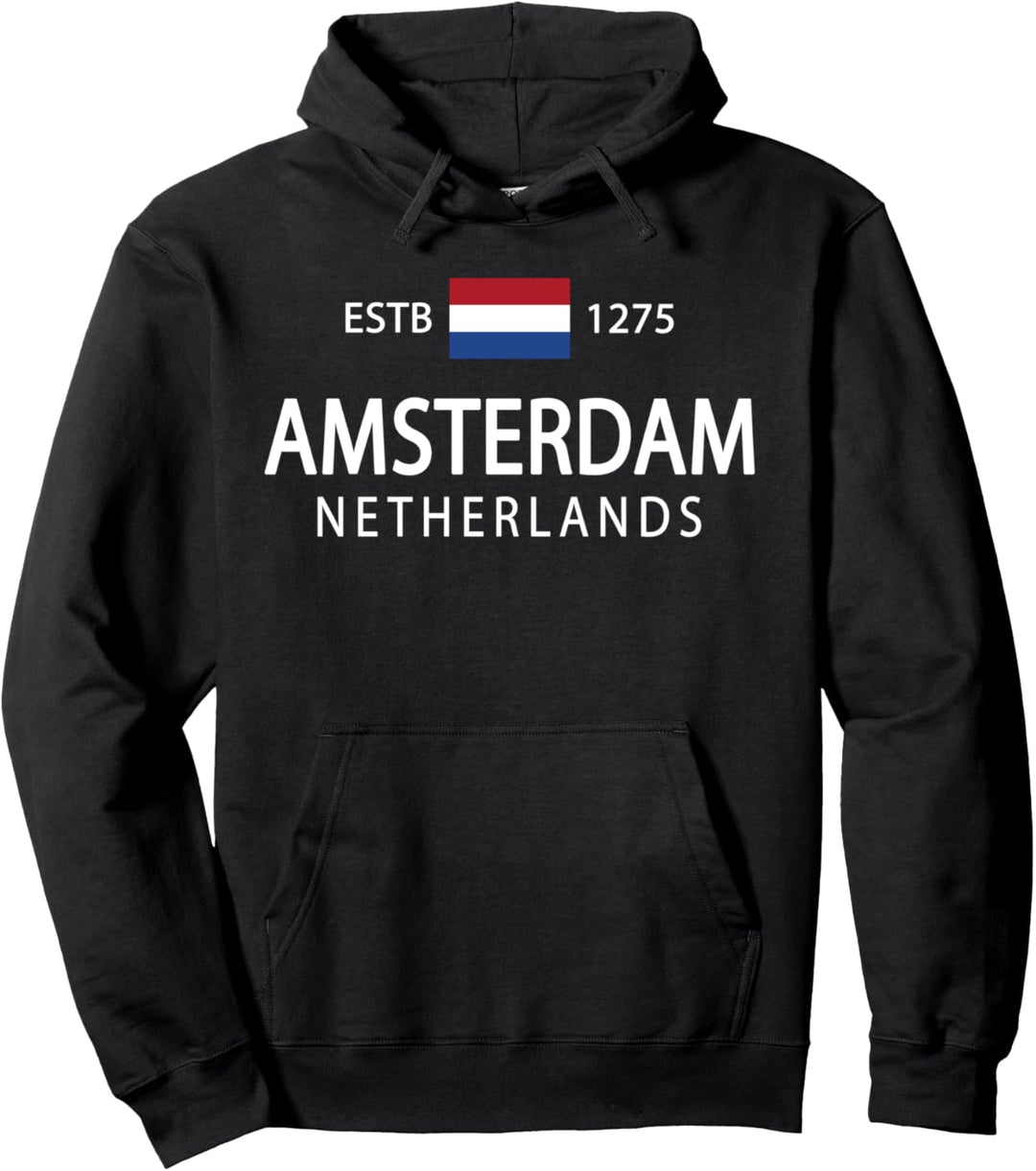 Netherlands History Clothing & Holland Apparel - Amsterdam Pullover Hoodie
