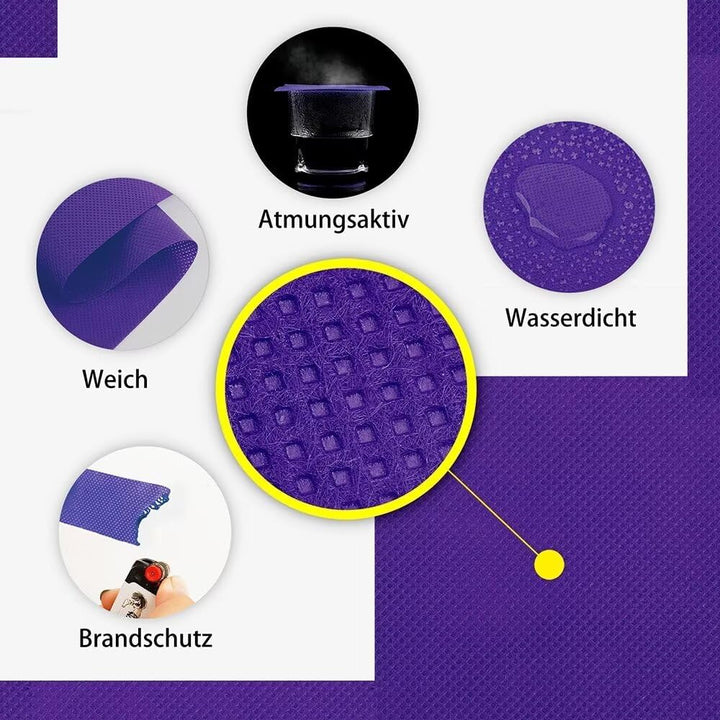 Tischdeckenrolle, 1 × 25M, Lila, Einweg Vlies Stoffähnlich Tischdecke Rolle, Meterware Tischtuchroll