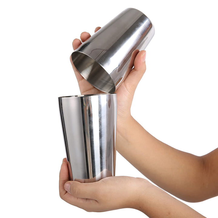 Boston Shaker Edelstahl Cocktail Shaker Set Professioneller Barkeeper Cocktail Making Set 2 Stück Bo