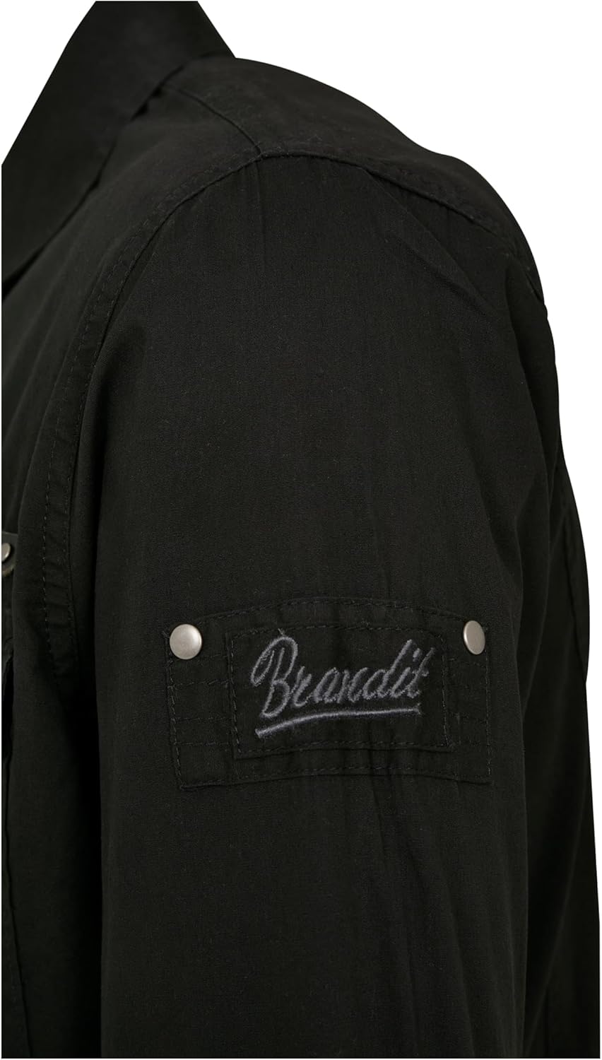 Brandit Men Slim Shirt Herren Hemd 4005 S Schwarz, S Schwarz