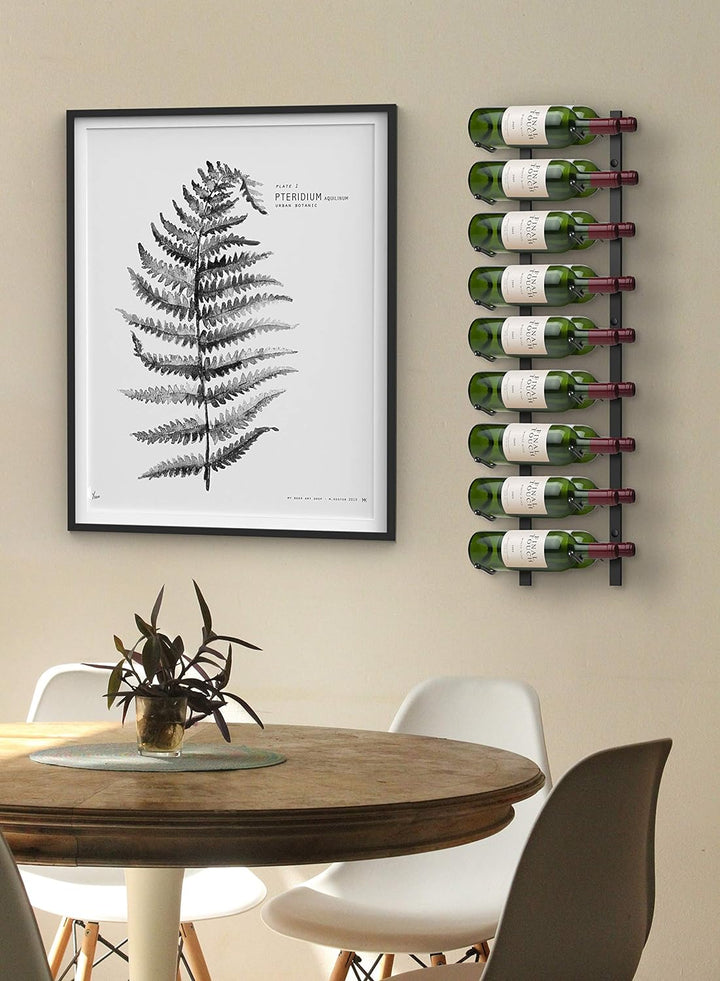 Final Touch 18 Bottle Wine Rack Weinflaschen-Wandhalter 18 Flaschen an der Wand befestigter Weinrega