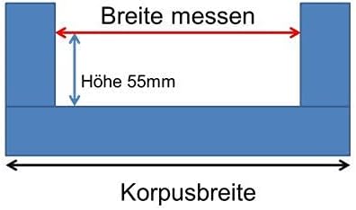 Besteckeinsatz nach Mass Besteckkasten für 30er Schubladen Personalisierbar Grau Grau 30er Korpus, G