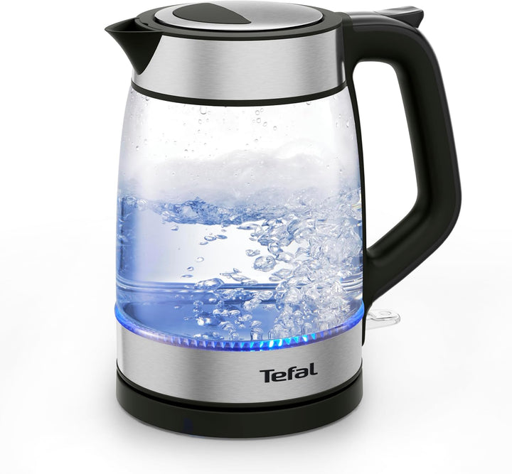 Tefal KI6058 Glas Wasserkocher Wasserkocher Messstreifen 1,7 Liter Fassungsvermögen Leicht zu reinig