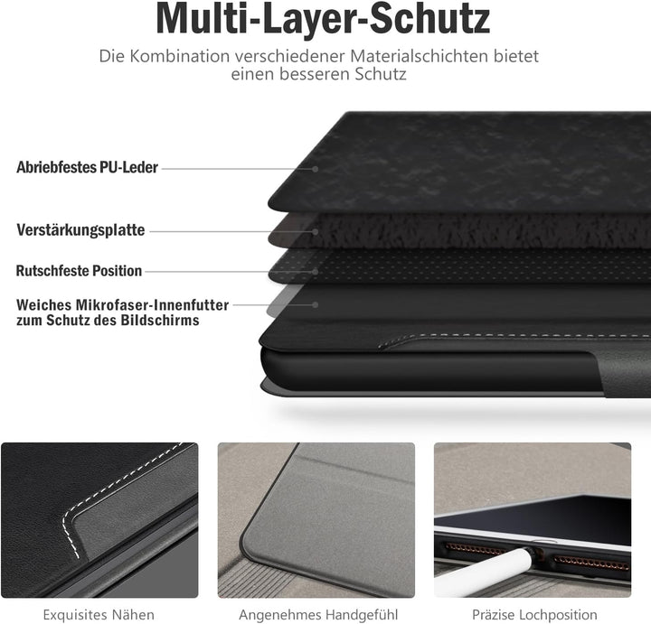 Antbox Hülle für iPad Air 3 2019 10.5 Zoll/iPad Pro 10.5 2017 mit Apple Pencil Halter Auto Schlaf/Wa