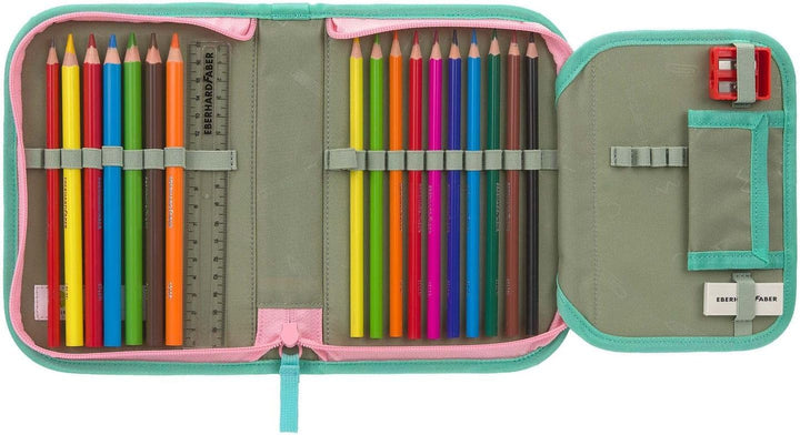 LÄSSIG Schulranzen Regenhülle Light Unique School Set 7-teilig Seashell turqouise türkis