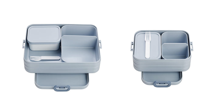 Mepal 2-tlg Bento-Lunchboxen Set Klein/Gross Take A – Brotdose mit Fächern, geeignet für bis zu 4 BZ