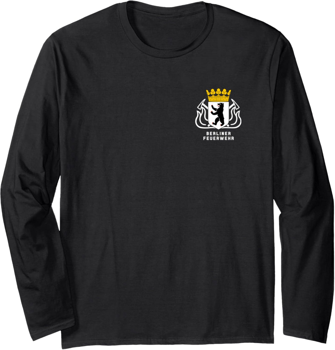 Berliner Deutsche Feuerwehr Firefighter Feuerwehrmann Langarmshirt