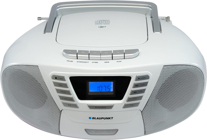 Blaupunkt B 120 WH tragbarer Kinder CD Player mit Bluetooth | Kassettenrekorder Kinder | Hörbuch Fun