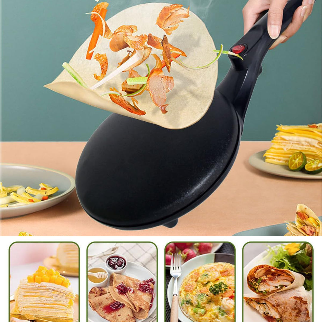 SOKANY Crepes Maker, Elektrischer Crêpes-Maker mit Cool-Touch-Griff, Antihaftbeschichtung, Temperatu