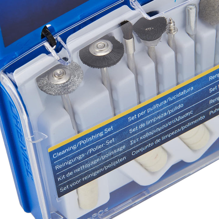 Dremel 2500 Multi Vise - Multi Schraubstock [Energieklasse A] & 684 Polier Zubehören, fur Multifunkt
