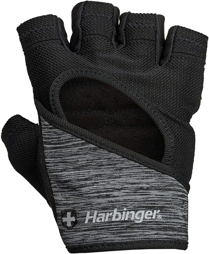Harbinger Flexfit, Women's Weight Lifting Gloves, Wash and Dry Leather Vented StretchBack Mesh Gym G