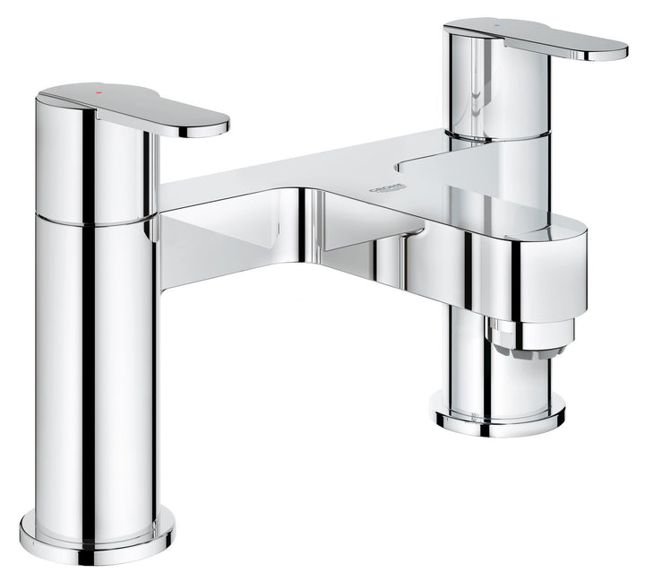 GROHE Get 25134000 Mischbatterie für Badewanne, 2 Griffe, 2 Löcher, Chrom Einzelbett, Einzelbett