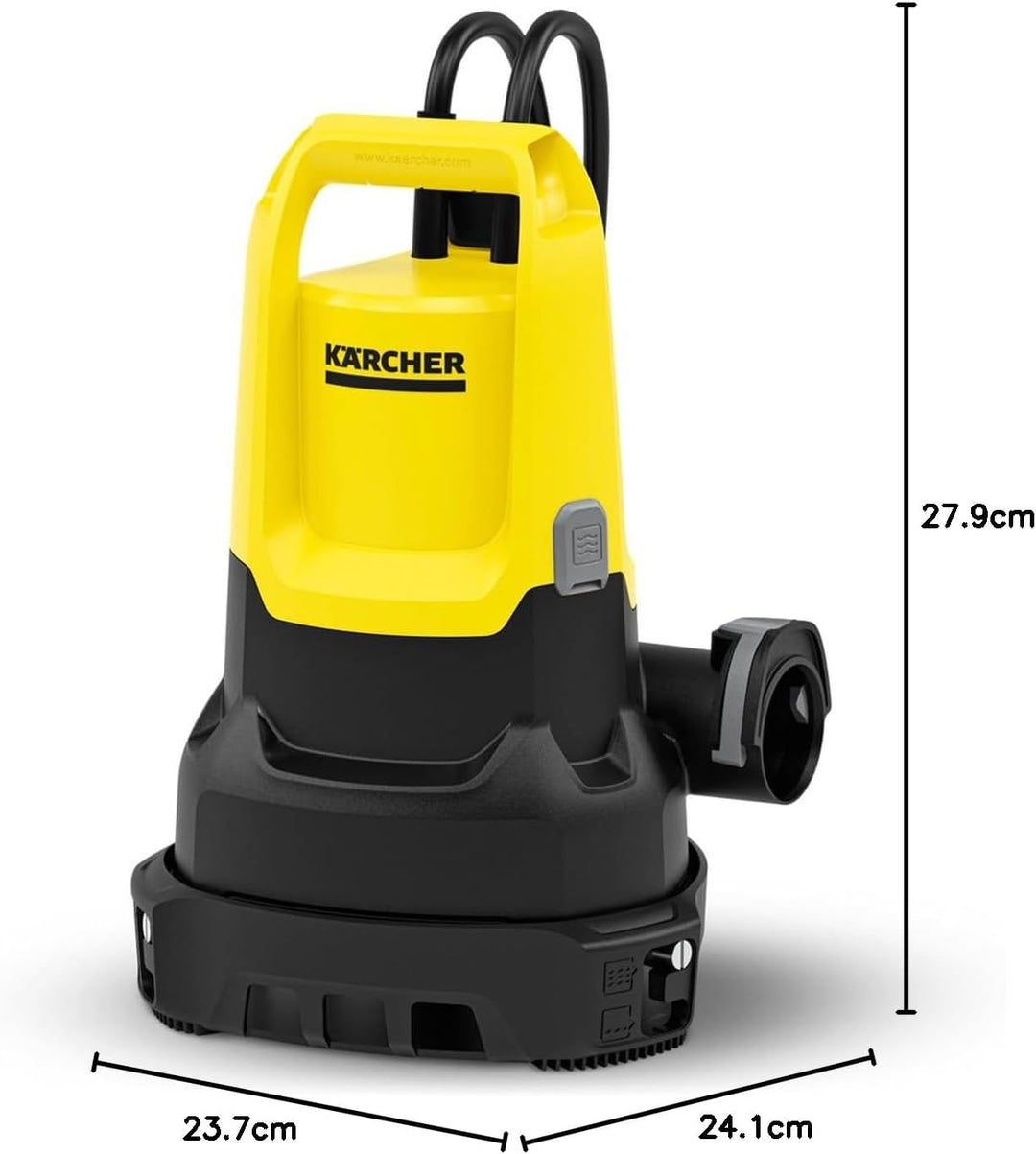 Kärcher SP 16.000 Dual flachsaugende Schmutzwasser-Tauchpumpe, Fördermenge & 6.997-359.0 Anschluss (