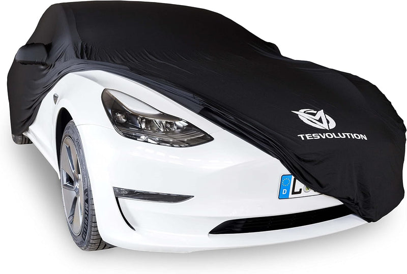 Tesvolution® Abdeckung für Tesla Model 3 Indoor 2017-2023 - Autogarage Wetterschutz Vollgarage Plane