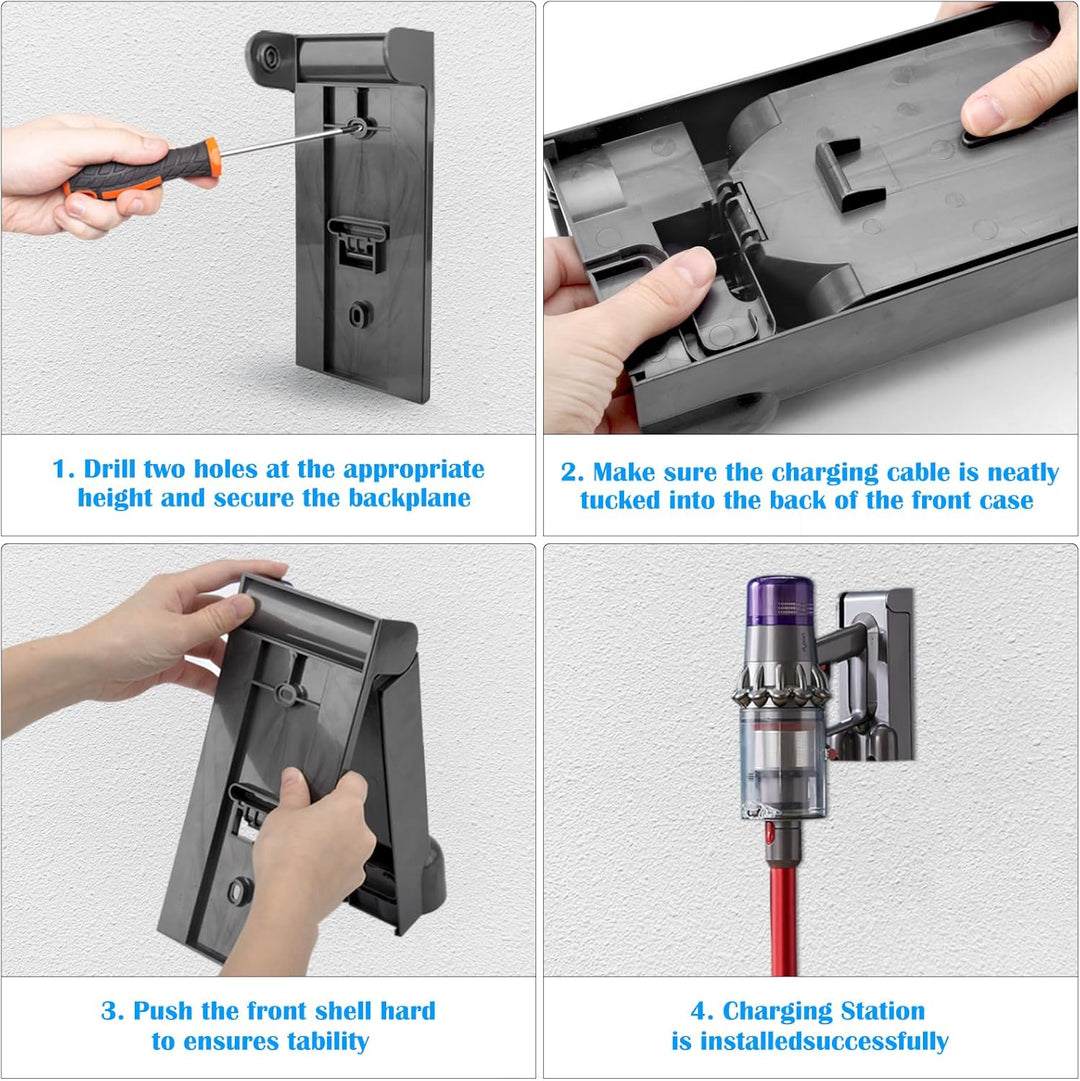 Wandhalterung Ladestation Dockingstation Halterung für Dyson V11 V15 Staubsauger aus ABS-Kunststoff