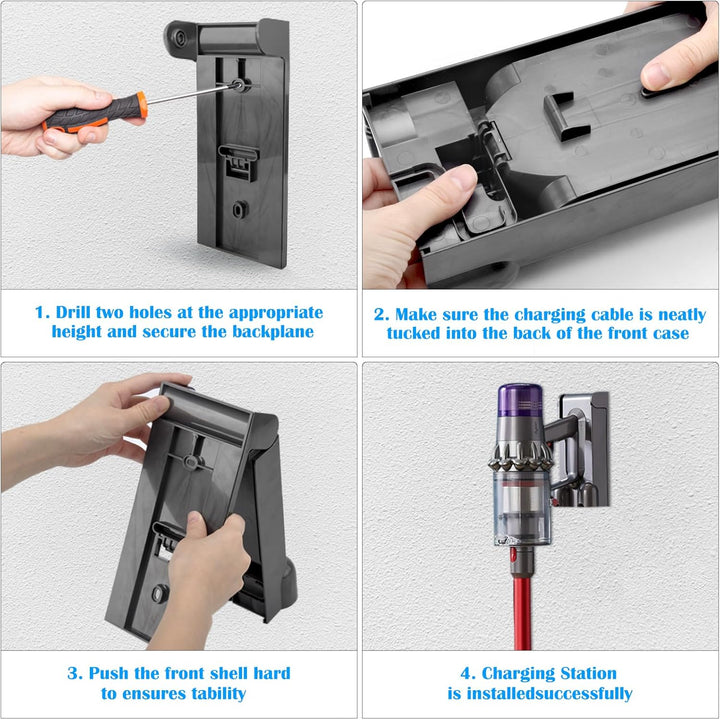 Wandhalterung Ladestation Dockingstation Halterung für Dyson V11 V15 Staubsauger aus ABS-Kunststoff
